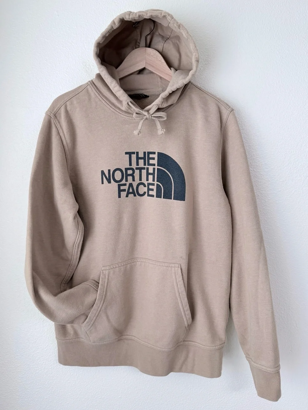 The North Face Men’s Half Dome Fleece Pullover Hoodie Tan Beige Size Medium